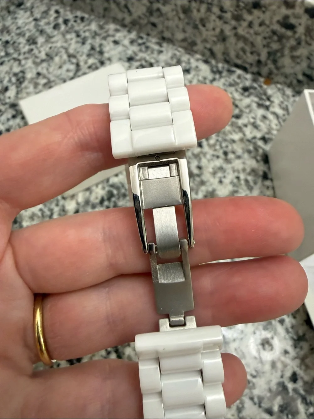 New DS Daniel Steiger White Ceramic Watch